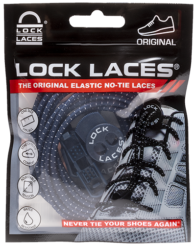 Lock Laces - No Tie Shoe Laces Dark Blue