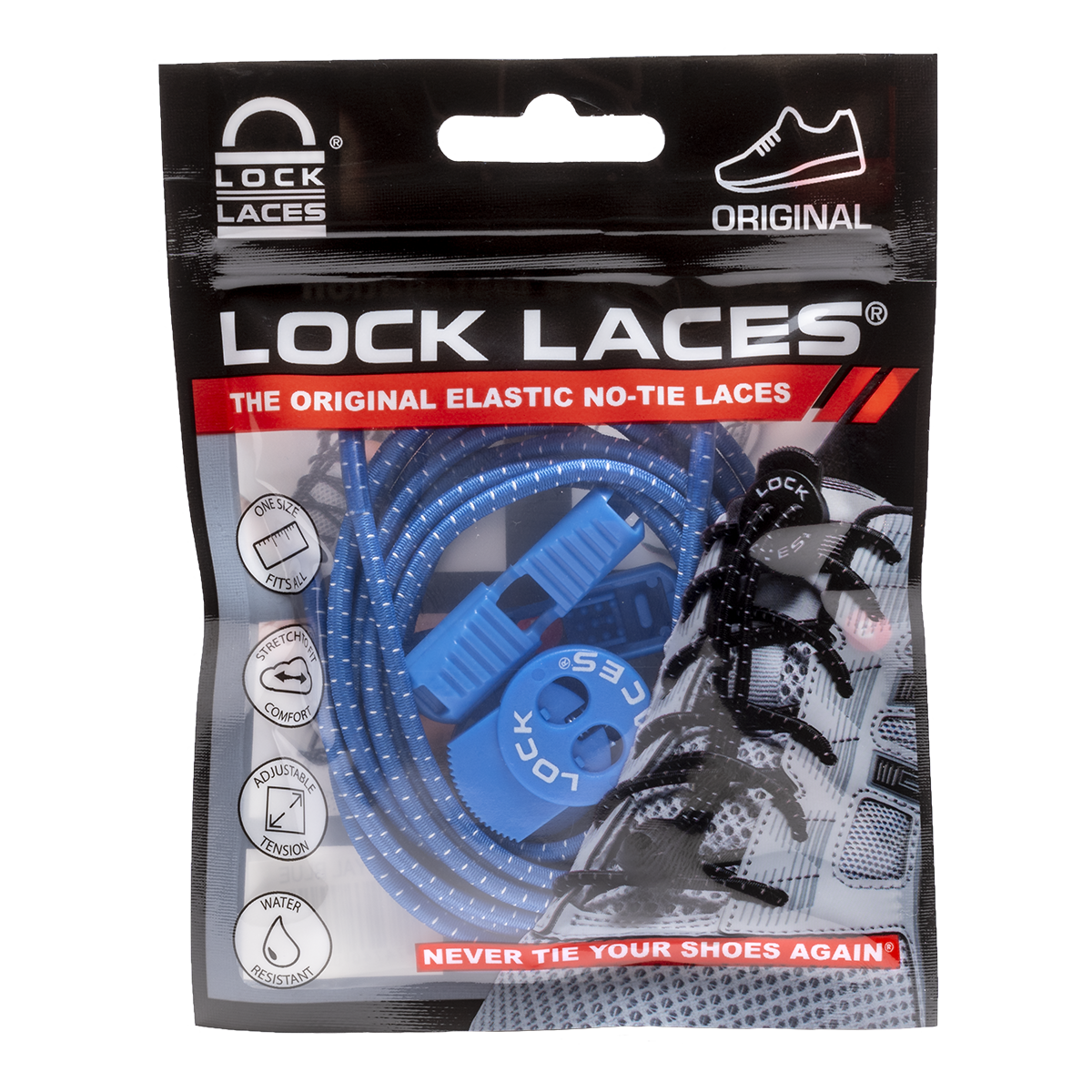  Lock Laces Reflective (Elastic No Tie Shoelaces